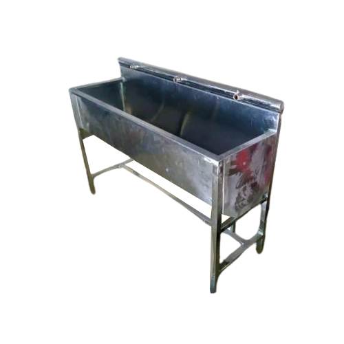 Single Bowl Stainless Steel Wash Basin - Shape: Rectangle