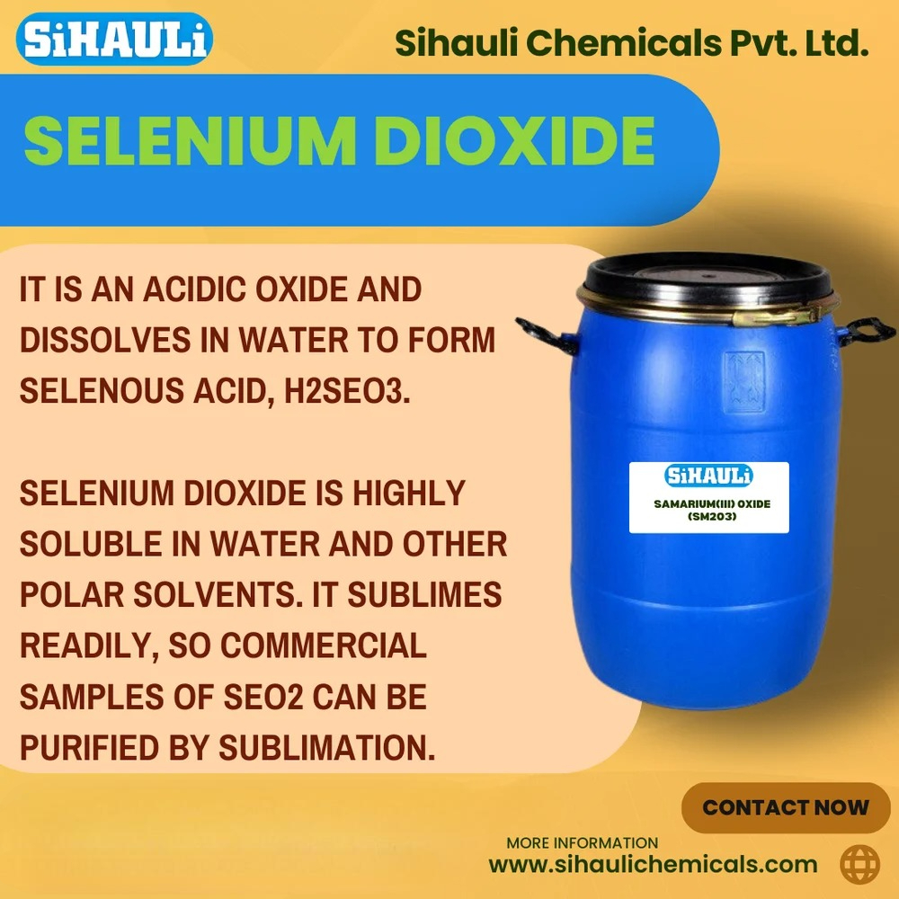 Selenium Dioxide Manufacturers, Suppliers, Exporters From Vasai Mumbai India