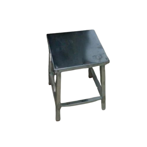 Silver Stainless Steel Stool - Design: Standard