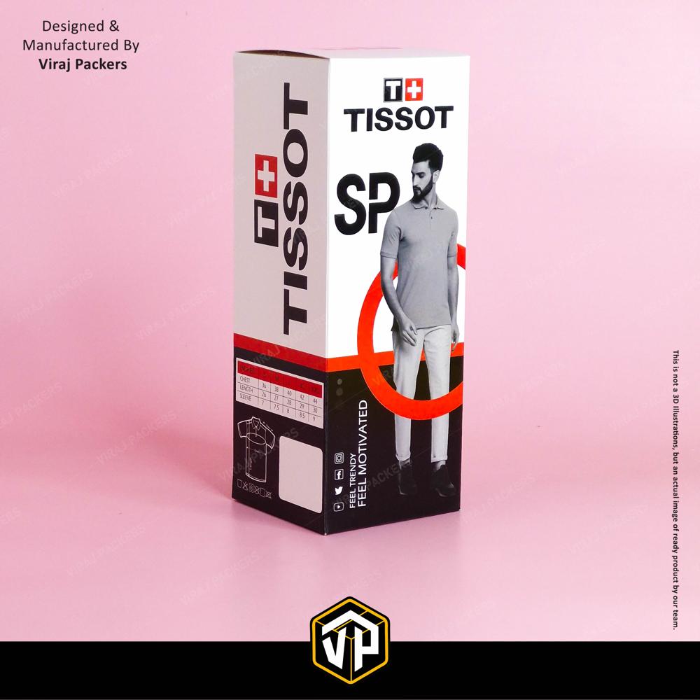 Customized Ti-shirt Boxes - Finishing: Glossy Lamination