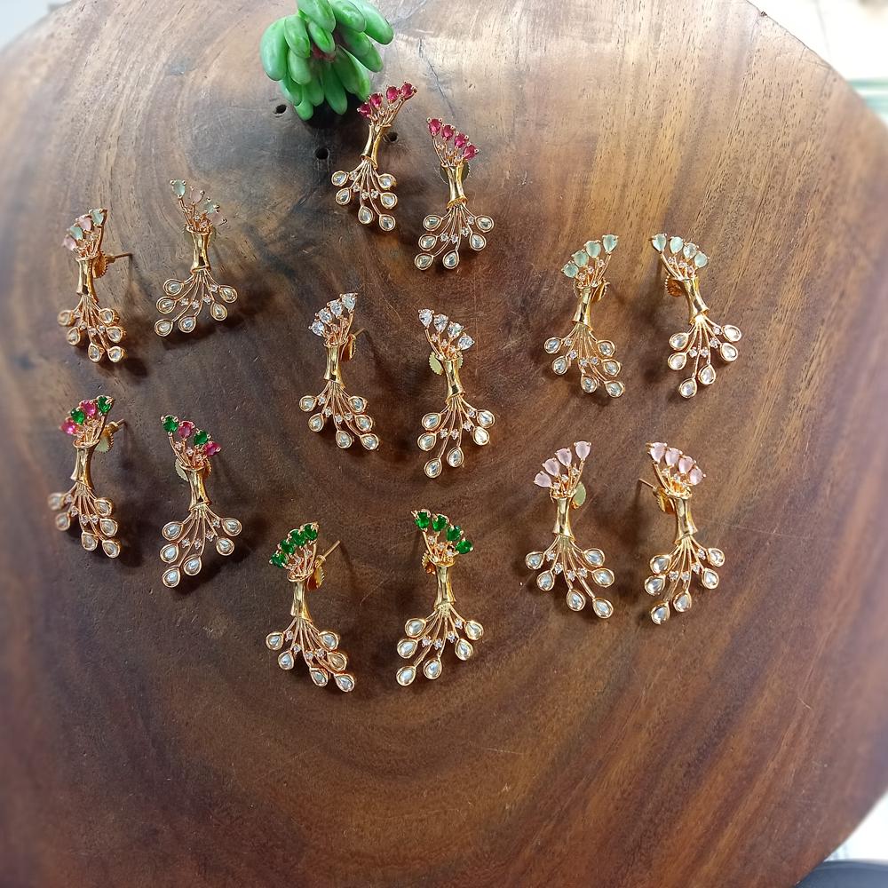 Kundan Tops Earrings