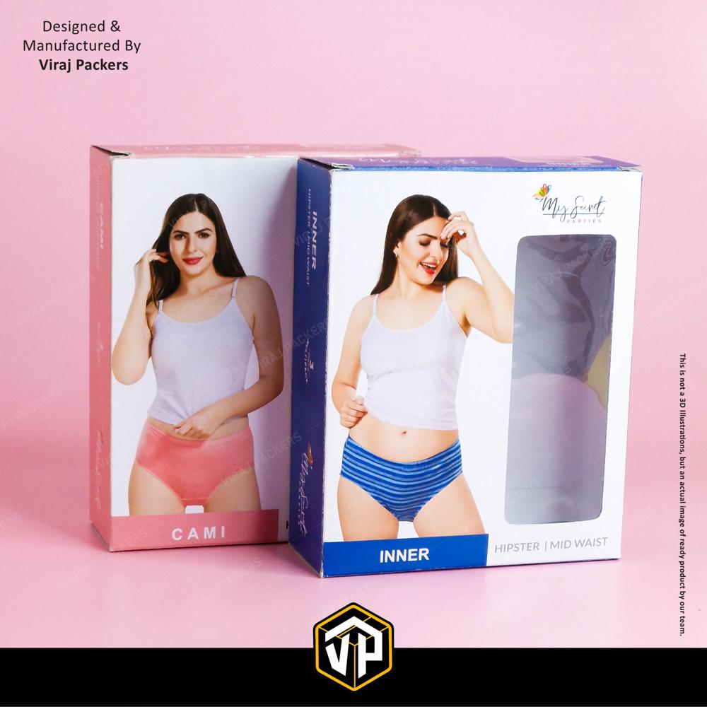 Undergarments Packaging Boxes - Finishing: Glossy Lamination