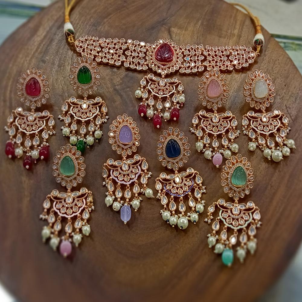 Kundan Necklace Set - Color: All Color