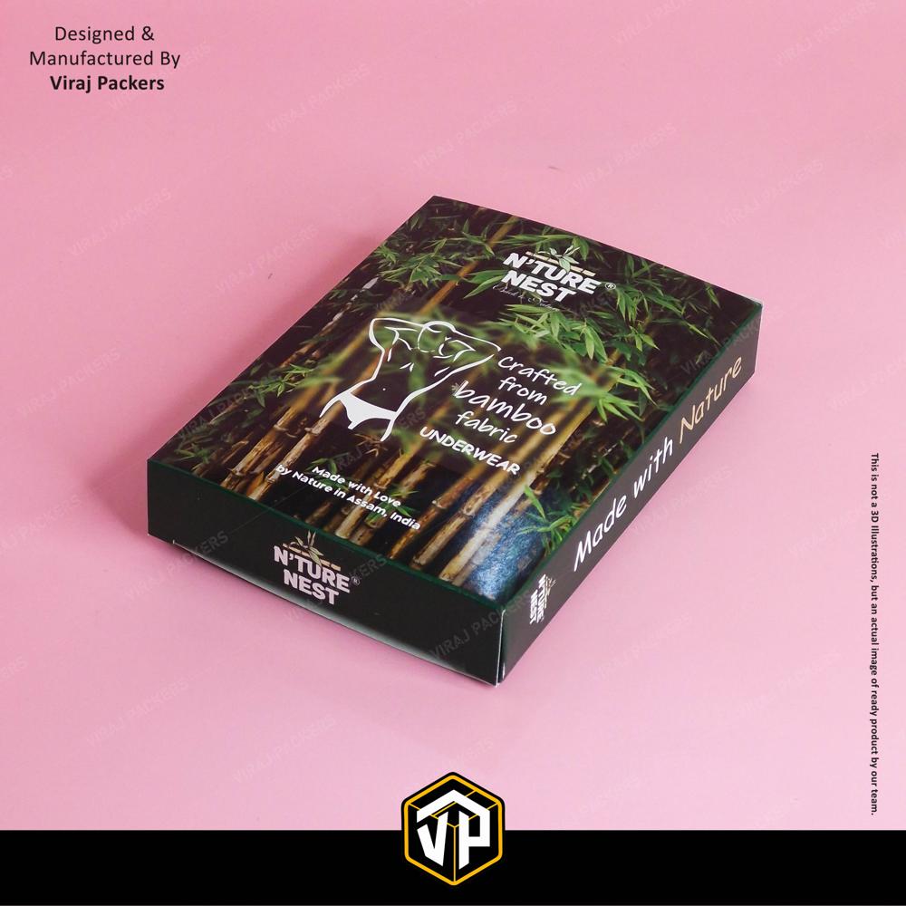 Designer Undergarments Boxes - Finishing: Glossy Lamination