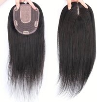 Standard Quality Natural Color Human Hair Silk Base Toppers Available in Size 4*4,5*5,6*7
