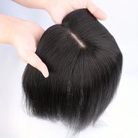 Standard Quality Natural Color Human Hair Silk Base Toppers Available in Size 4*4,5*5,6*7