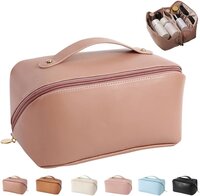 Pu Leather Cosmetic Bag Travel Makeup Brush Storage Pouch
