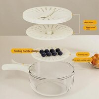 2 in 1 Drain Basket With Handle
