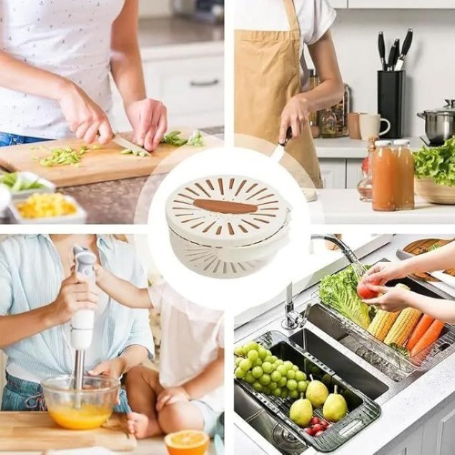 2 in 1 Drain Basket With Handle