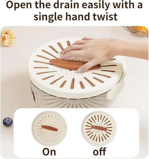 2 in 1 Drain Basket With Handle