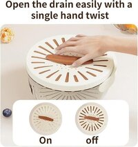 2 in 1 Drain Basket With Handle