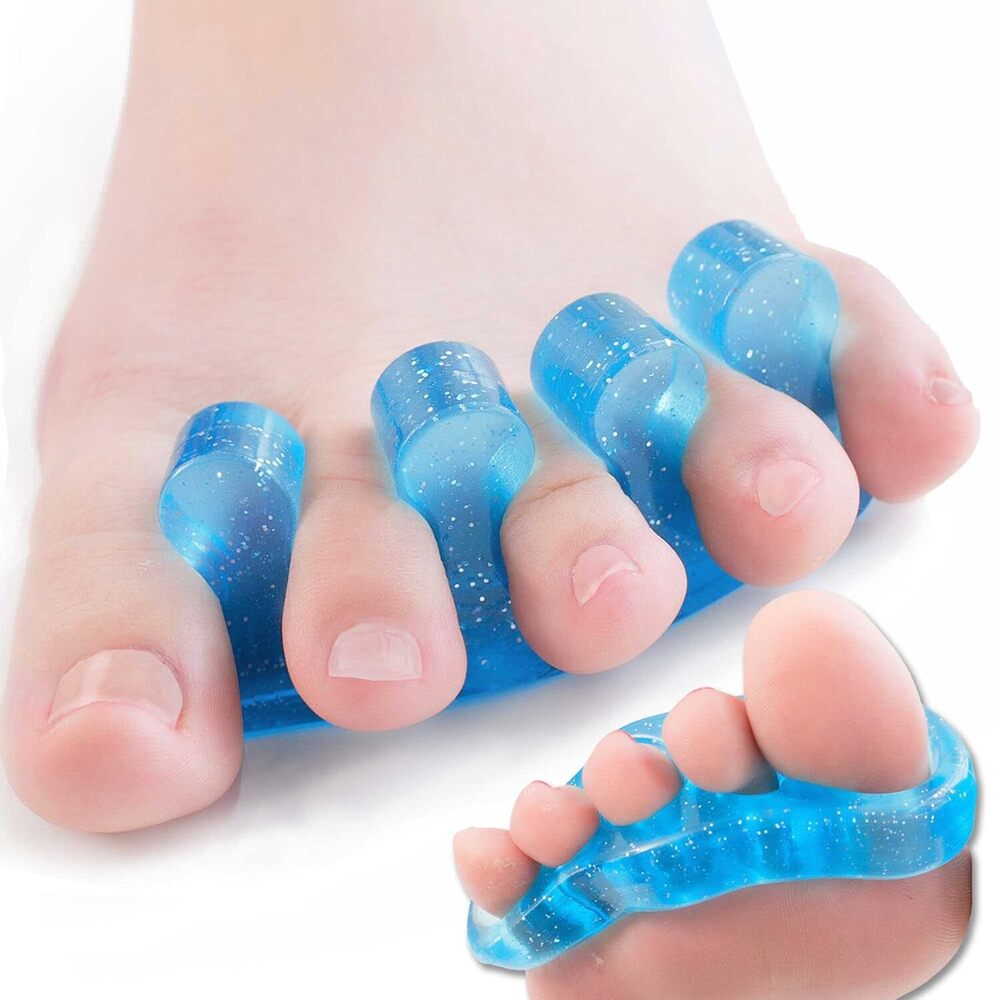 Toepal Kit - Silicone | 13.97x8.89x5.08 Cm, Gel Toe Stretchers And Loop Dividers For Instant Relief From Bunions, Hammer Toes, And Plantar Fasciitis