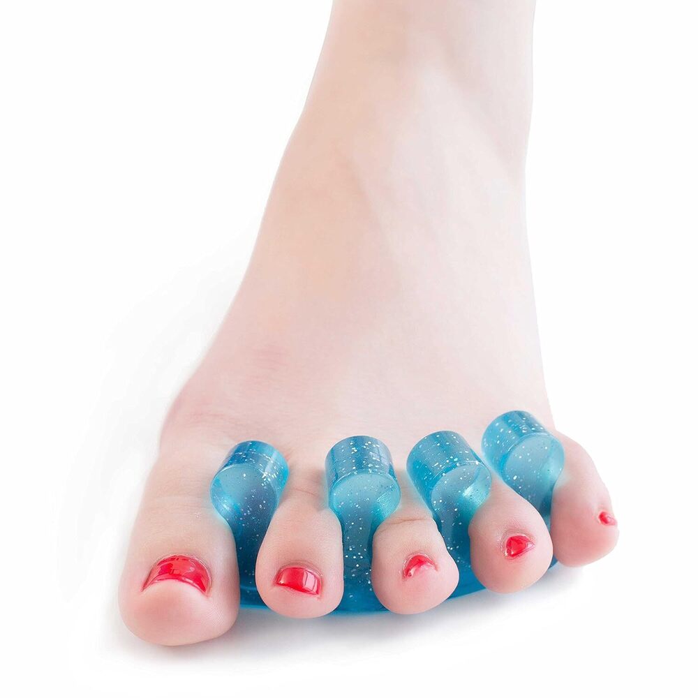 Toepal Kit - Silicone | 13.97x8.89x5.08 Cm, Gel Toe Stretchers And Loop Dividers For Instant Relief From Bunions, Hammer Toes, And Plantar Fasciitis