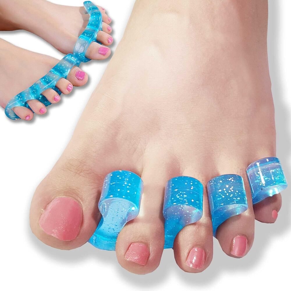 Toepal Kit - Silicone | 13.97x8.89x5.08 Cm, Gel Toe Stretchers And Loop Dividers For Instant Relief From Bunions, Hammer Toes, And Plantar Fasciitis