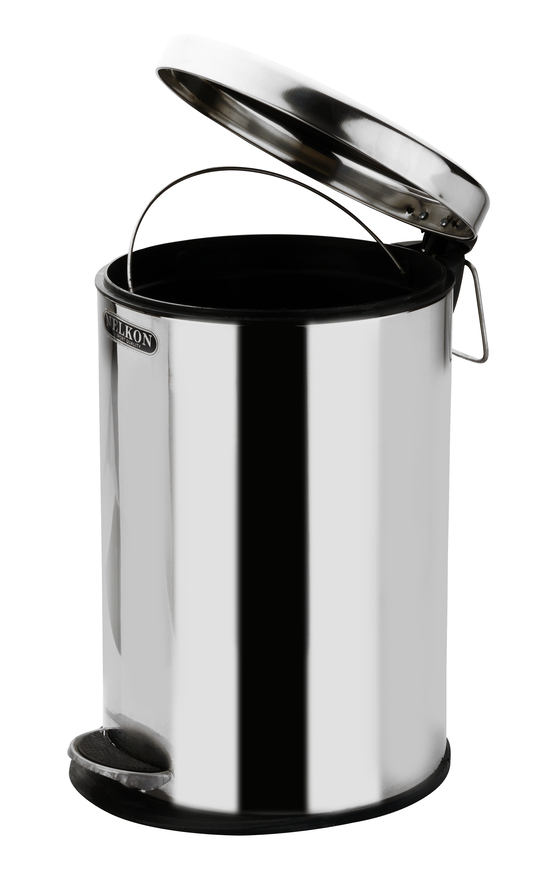 5l Steel Pedal Dustbin Plain - Weight: 2 Kilograms (Kg)