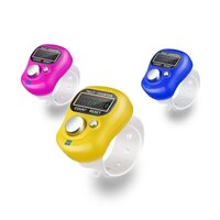 Finger Tally Counter - Eco-friendly Abs Plastic , 5-digit Lcd Display, Adjustable Circle, Energy-saving Auto Sleep Function, Accurate Counting Mechanism
