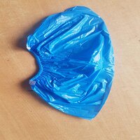 Surgical Plastic Shoe Cover - Color: Medical Blue