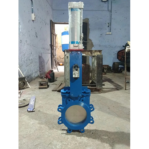 Pneumatic Gate Valve - Color: Blue