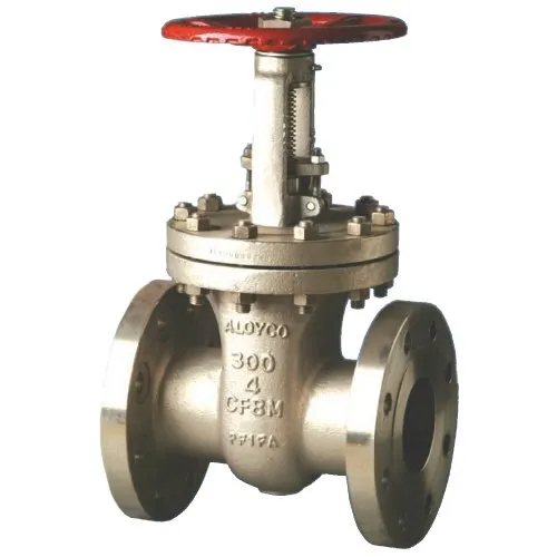 Stainless Steel Knife Edge Gate Valve - Color: Blue