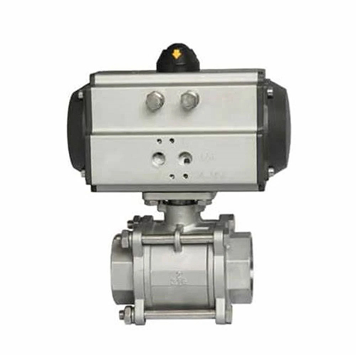 Pneumatic Actuated Valve - Color: Silver