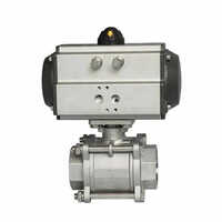 Pneumatic Actuated Valve - Color: Silver