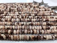 Natural Brown Jasper Rondelle Plain Smooth 6mm & 8mm Beads Sold Per Strand 8 Inches