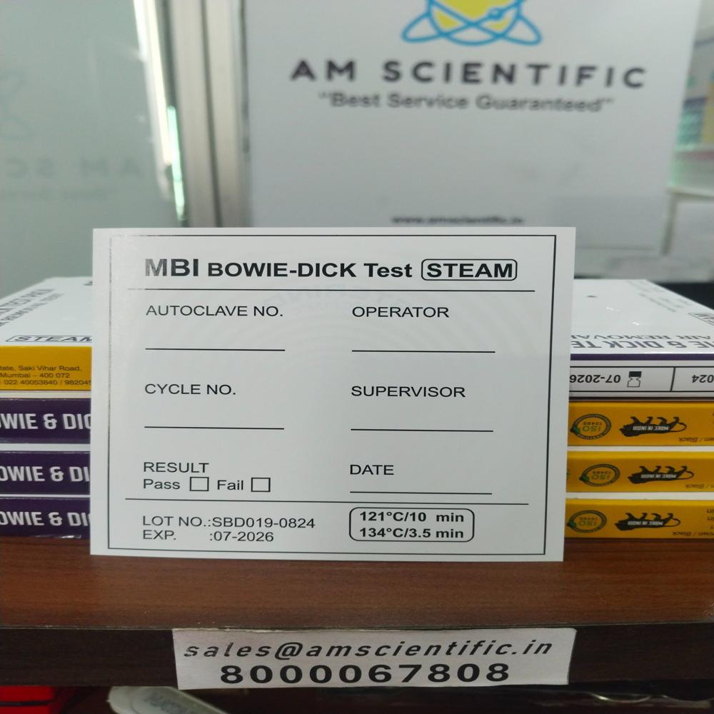 Bowie Dick Test Pack - Color: Black