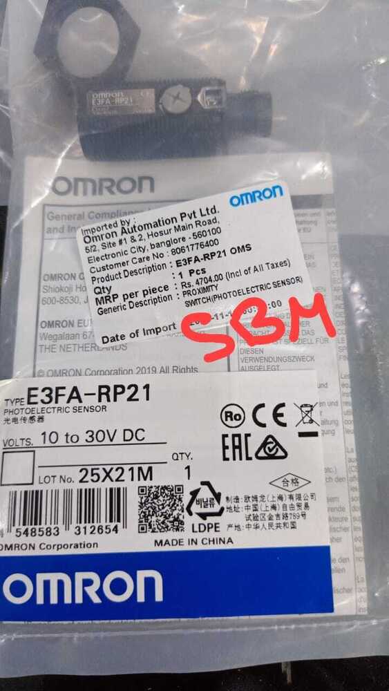 Omron Photoelectric Sensor 10 To 30Vdc, E3Fa-Rp21 - Application: Packaging