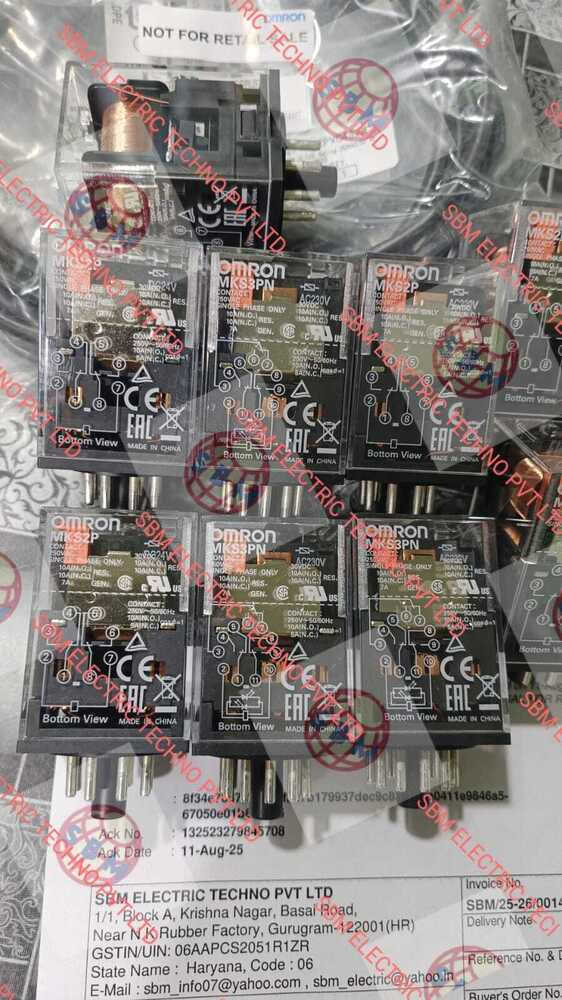 OMRON PLUG IN RELA 8 PIN , MKS2P 24VDC