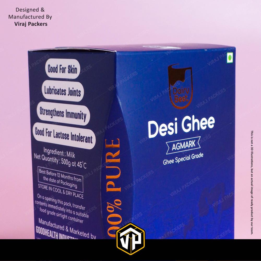 Ghee Packaging Boxes - Material: Paper