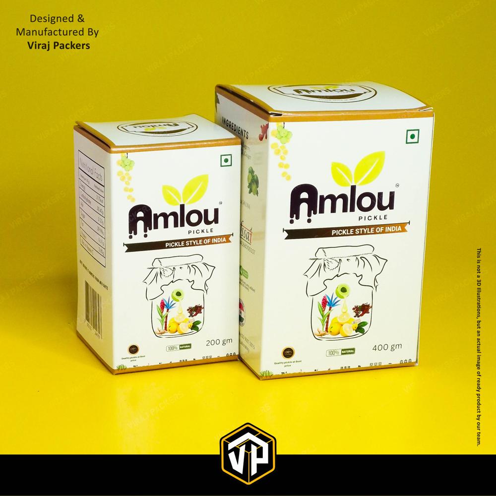 Achar Packaging Boxes - Finishing: Glossy Lamination