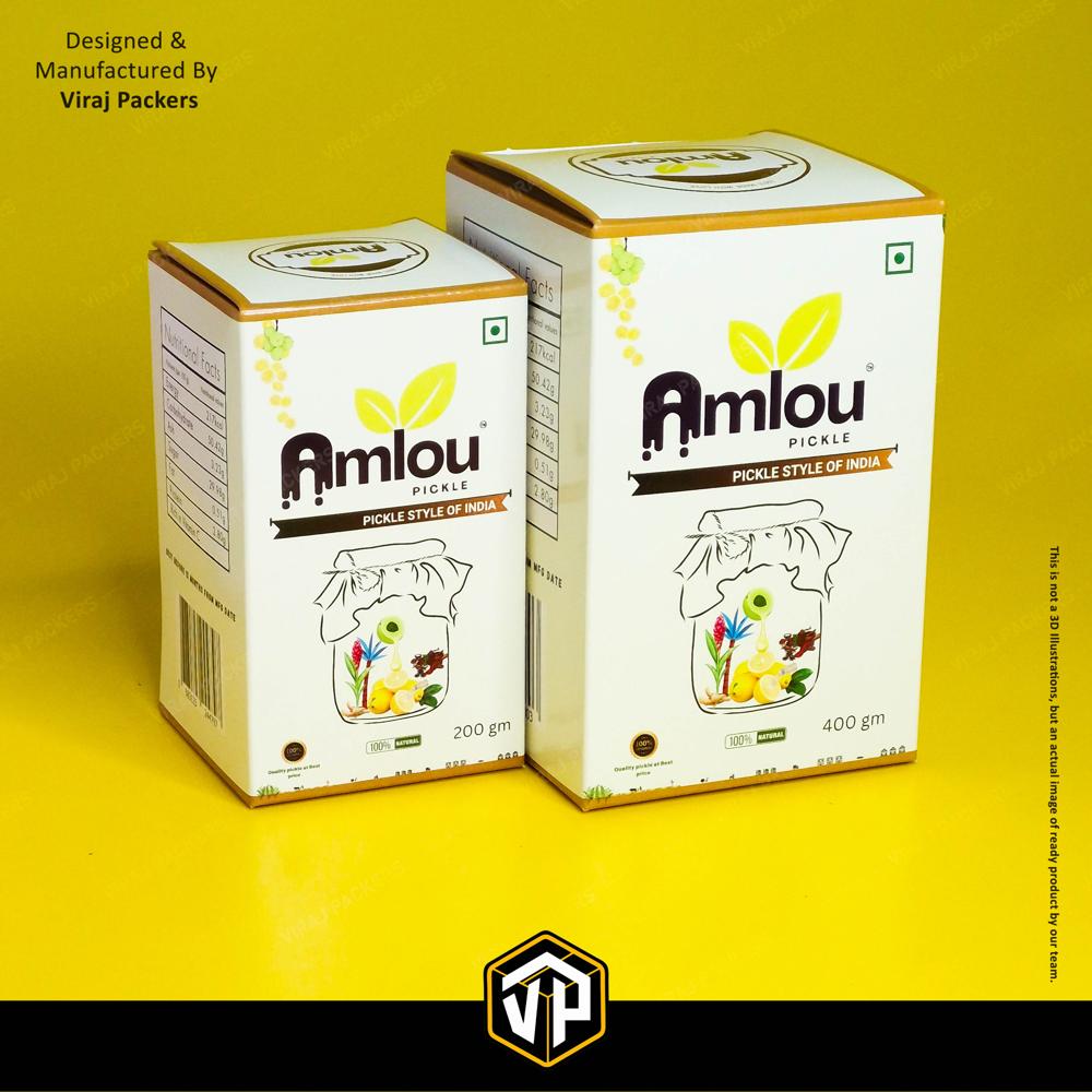 Achar Packaging Boxes - Finishing: Glossy Lamination