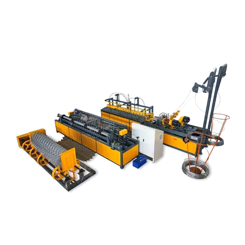 13 HP Double Wire Chain Link Fencing Making Machine