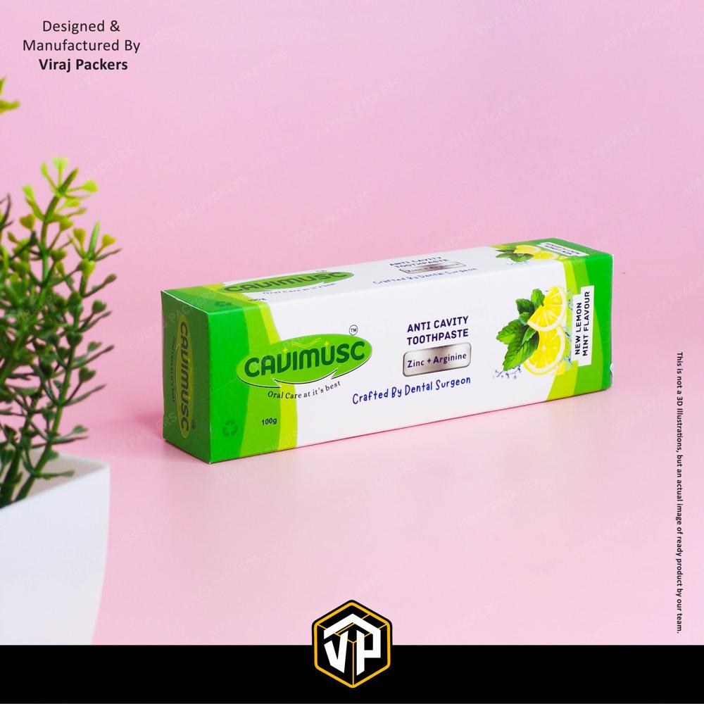 Customize Toothpaste Box - Finishing: Glossy Lamination