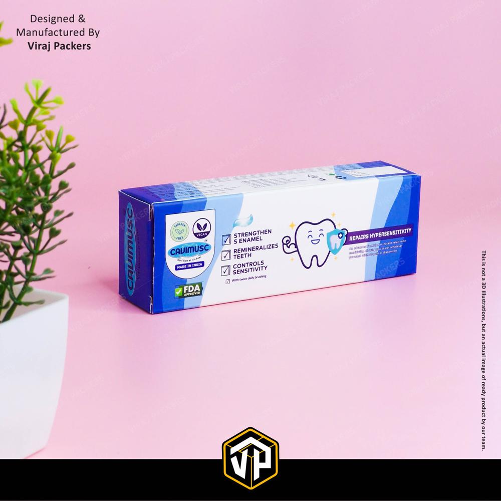 Customize Toothpaste Box - Finishing: Glossy Lamination