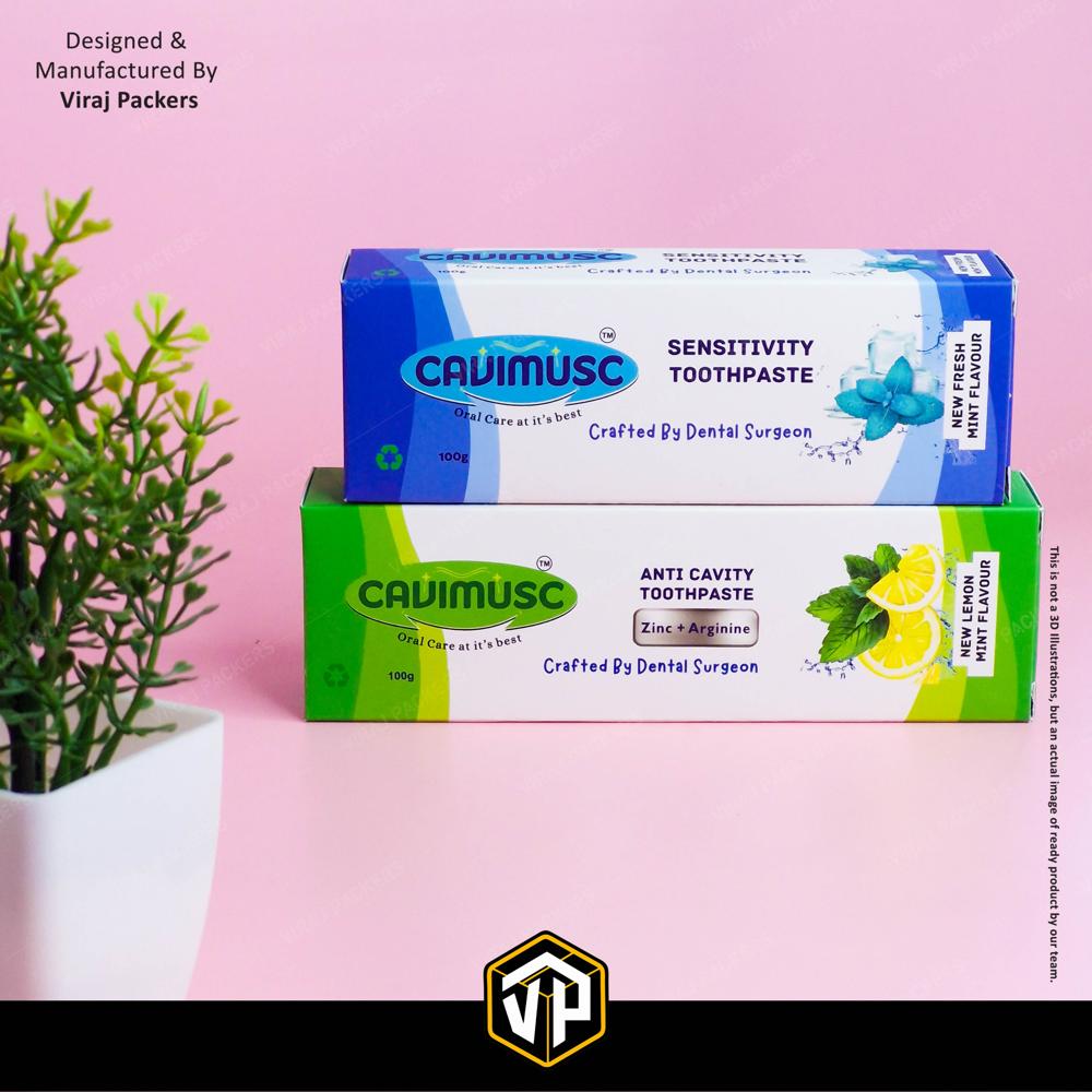 Customize Toothpaste Box - Finishing: Glossy Lamination