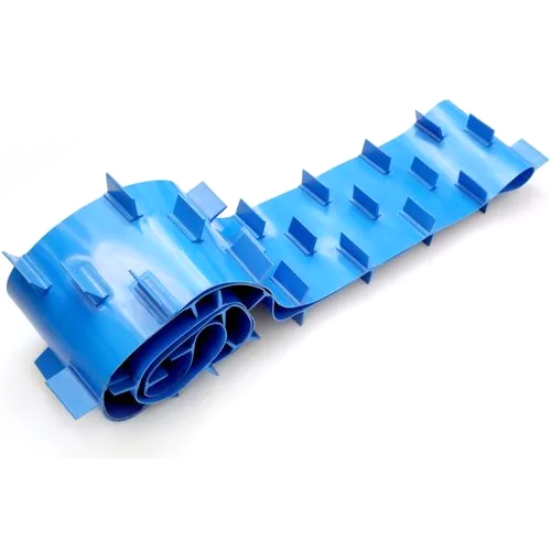 Pvc Cleated Conveyor Belt - Color: Blue