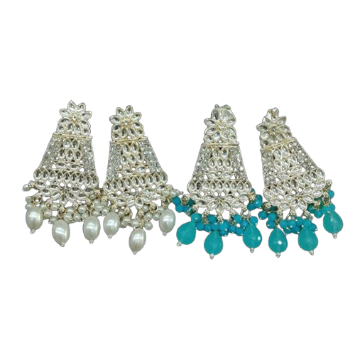 Elegant Kundan andPearl Dangle Earrings for Women