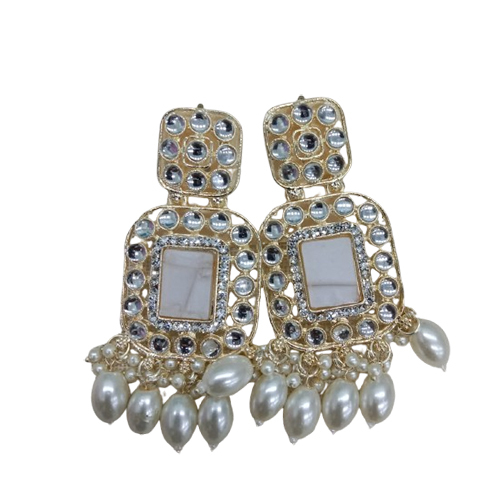 Ladies White Earing