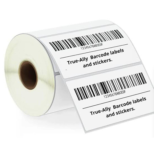 Barcode Label Sticker - Color: White And Black