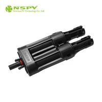 PV Solar Branch Fuse Connector Inline Fuse 2 Male To 1 Female Type