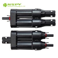 IP68 PV Solar Branch Fuse Connector Inline Fuse 2 Female To 1 Male Type