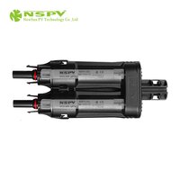 IP68 PV Solar Branch Fuse Connector Inline Fuse 2 Female To 1 Male Type