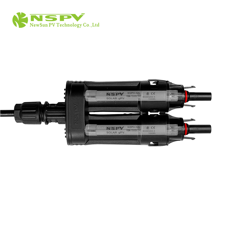 IP68 TUV PV Solar Branch Fuse Connector Inline Fuse Female Cable Type