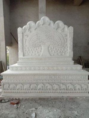 White Marble Jain Baddi - Size: Costumize Size