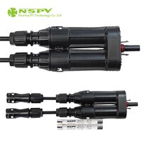 TUV Certified PV Solar Branch Fuse Connector Inline Fuse 2 Cable To Female Type