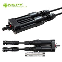 TUV Certified PV Solar Branch Fuse Connector Inline Fuse 2 Cable To Female Type