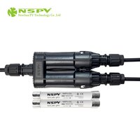 IP68 TUV PV Solar Branch Fuse Connector Inline Fuse Cable Type