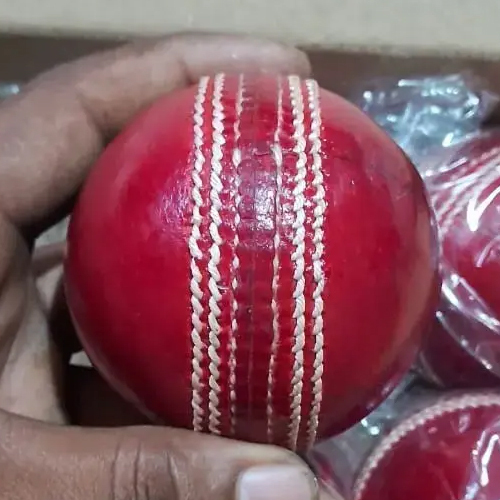 Red Leather Cricket Ball Set Of 4 Piece