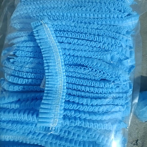Surgical Disposable Bouffant Cap - Color: Blue & White Color Both Available
